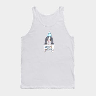 Cavalier King Charles Spaniel - Tri in the Bath Tank Top